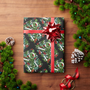 WEIHNACHTEN Greenery und Berries Weihnachten Geschenkpapier