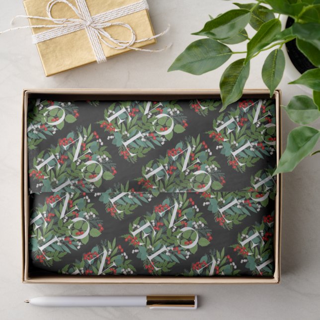 WEIHNACHTEN Greenery und Berries Weihnachten Seidenpapier (Geschenk)