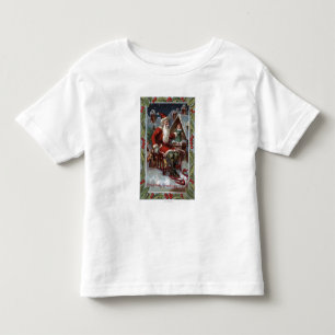 Weihnachten GreetingSanta auf Pferdeschlitten Kleinkind T-shirt