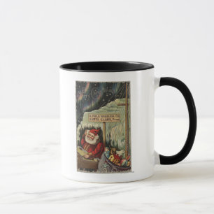 Weihnachten GreetingSanta bei Nordpol Tasse