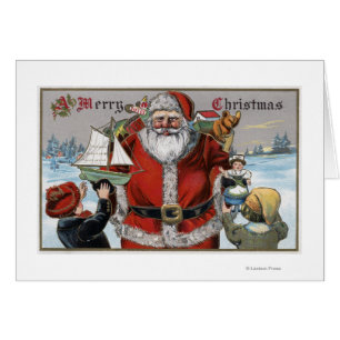 Weihnachten GreetingSanta, das Geschenke gibt