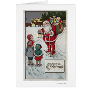 Weihnachten GreetingSanta, das mit Kindern spricht