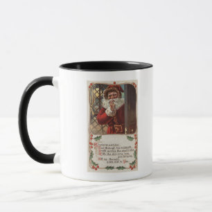 Weihnachten GreetingSanta mit der Hand auf Bart Tasse