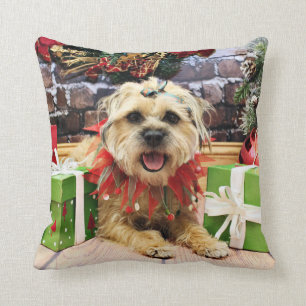 Weihnachten - Grenze Terrier - Reagan Kissen