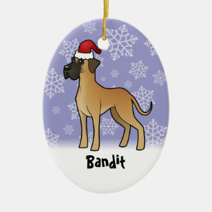 Weihnachten Große Däne (geben Sie Ihren Haustier Keramik Ornament