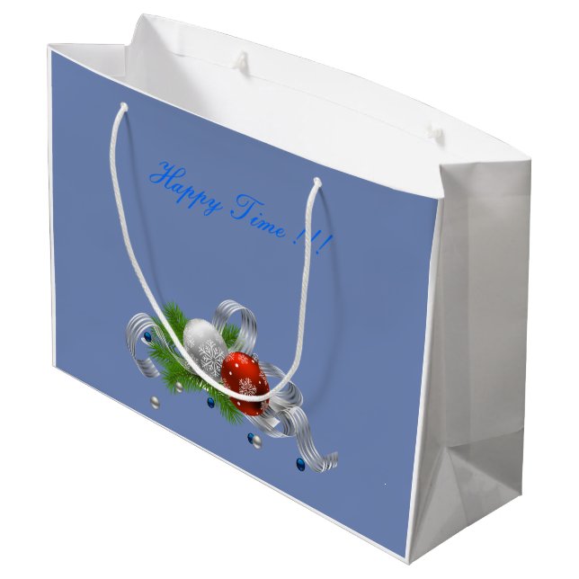 Weihnachten Große Geschenktüte (Rückseite Schrägansicht)