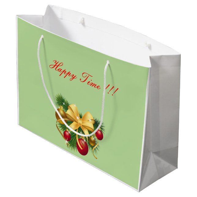 Weihnachten Große Geschenktüte (Rückseite Schrägansicht)