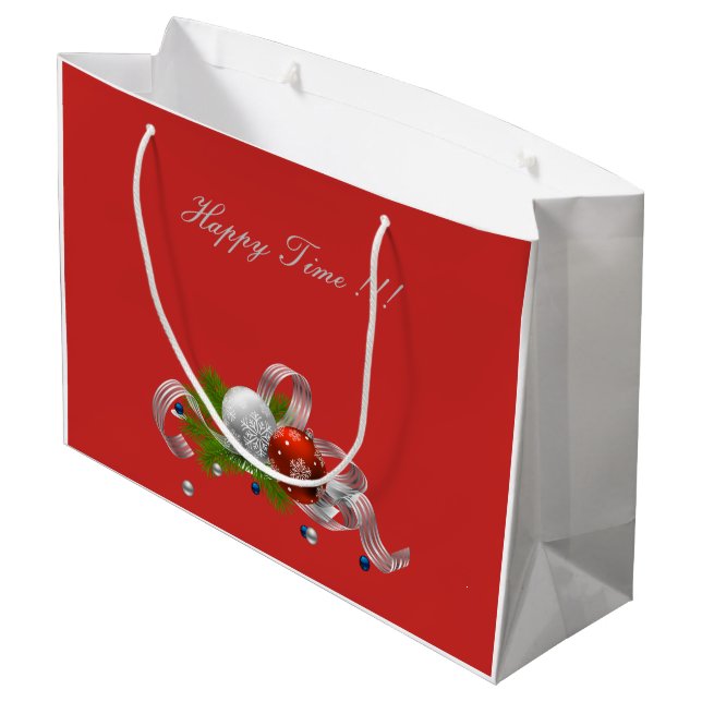 Weihnachten Große Geschenktüte (Rückseite Schrägansicht)