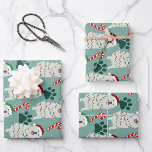 Weihnachten Große Pyrenäen Geschenkpapier Set