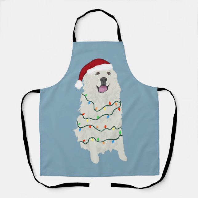 Weihnachten Große Pyrenäen Schürze (Vorderseite)