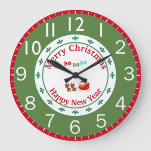 Weihnachten Große Wanduhr