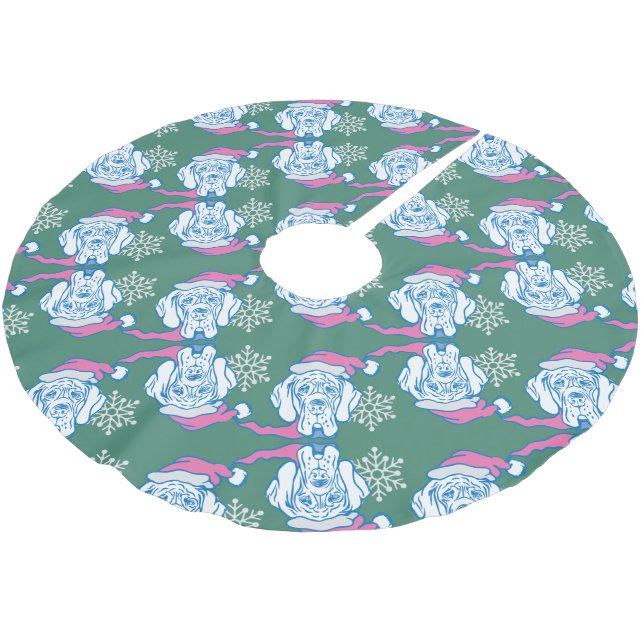 Weihnachten Großes Ding Polyester Weihnachtsbaumdecke (Schrägansicht)