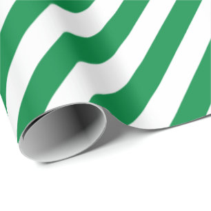 Weihnachten Grün Farbe Weiße Streifen Weihnachten  Geschenkpapier