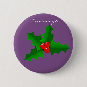 Weihnachten Grün und Rot heilige Thunder_Cove Button