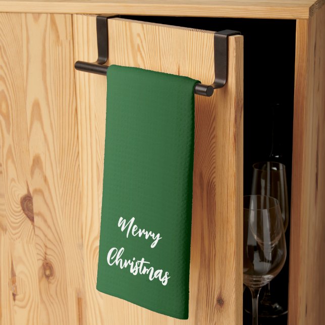 Weihnachten Grüne Küchen Handtücher (Drittel gefaltet)