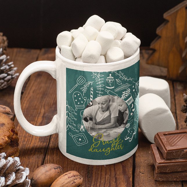 Weihnachten Grünes Foto Urlaub Backen Familie Reze Kaffeetasse (Von Creator hochgeladen)