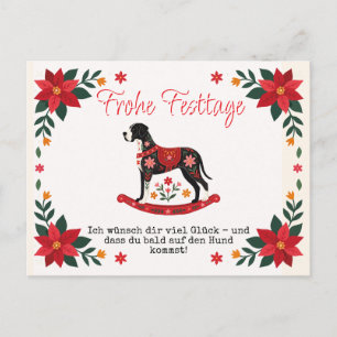 Weihnachten Gruß Postkarte Deutsche Dogge