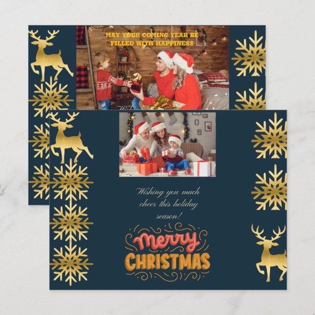 Weihnachten Grußkarte (Vorne/Hinten)