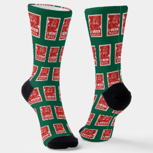 Weihnachten habe ich für Santa gestimmt Socken