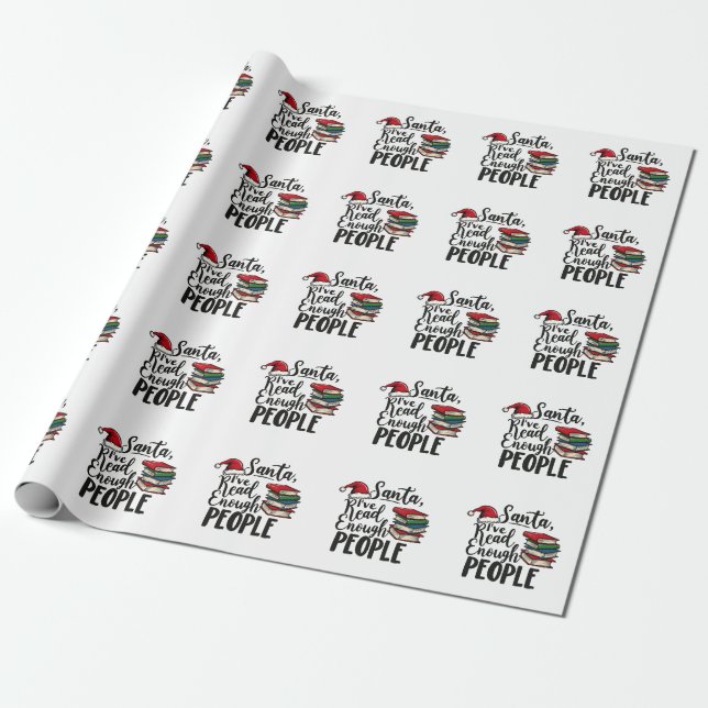 Weihnachten habe ich genug gelesen Leute buchen We Geschenkpapier (Ungerollt)