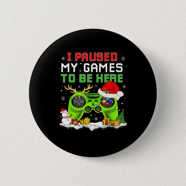 Weihnachten habe ich mein Spiel unterbrochen, um h Button (Vorderseite)
