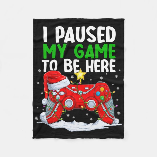 Weihnachten habe ich mein Spiel unterbrochen, um h Fleecedecke (Vorderseite)