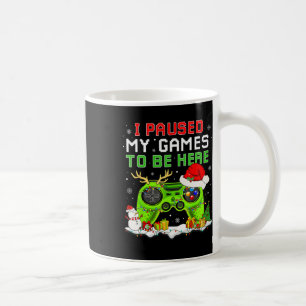 Weihnachten habe ich mein Spiel unterbrochen, um h Kaffeetasse