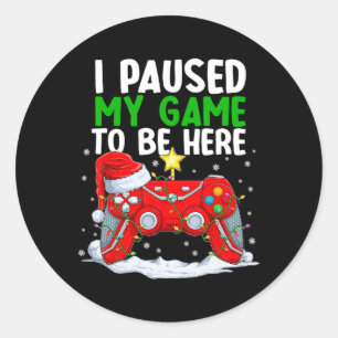 Weihnachten habe ich mein Spiel unterbrochen, um h Runder Aufkleber
