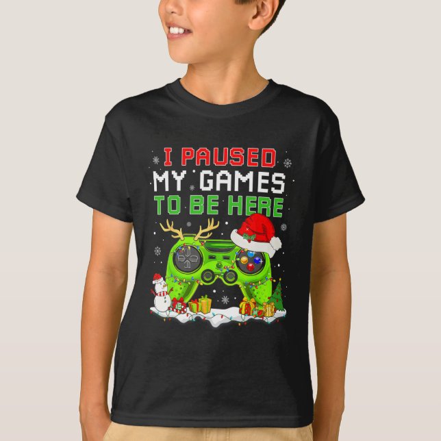 Weihnachten habe ich mein Spiel unterbrochen, um h T-Shirt (Vorderseite)