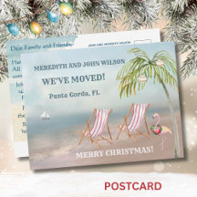 Weihnachten haben wir Wasserfarben Beach Moving