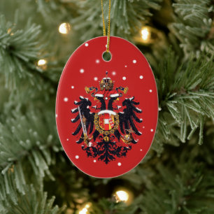 Weihnachten Habsburg Doppeladler Keramik Ornament