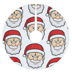 Weihnachten hails Santa Polyester Weihnachtsbaumdecke