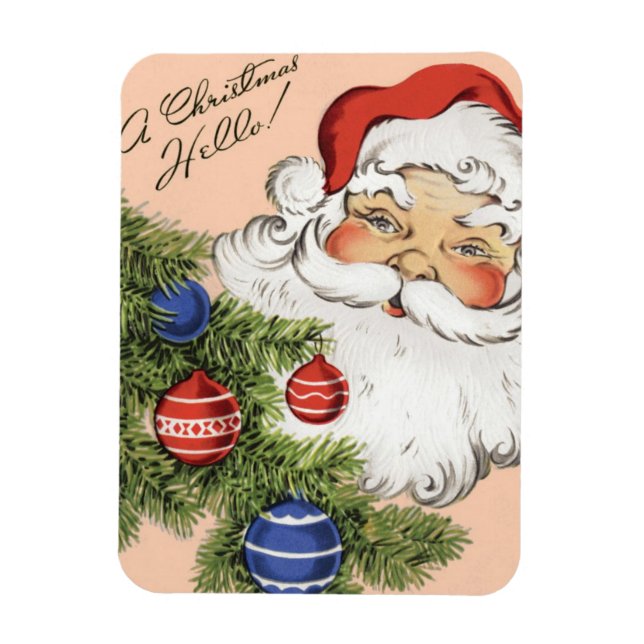 Weihnachten Hallo! Jolly Santa Claus Magnet (Vertikal)