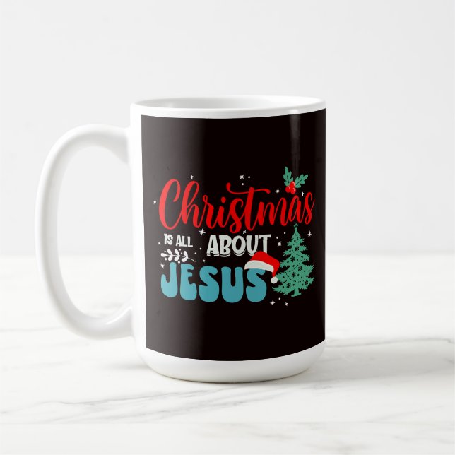Weihnachten handelt von Jesus-43687 Kaffeetasse (Links)