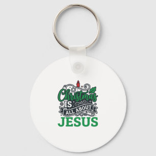 Weihnachten handelt von Jesus Design Schlüsselanhänger