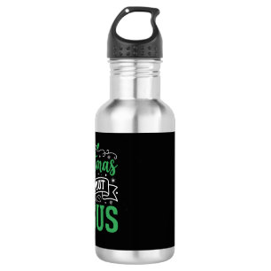 Weihnachten handelt von Jesus-Typografie Edelstahlflasche