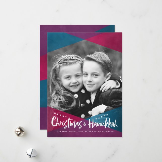 Weihnachten Hanukkah Foto Weihnachtskarten (Vorderseite/Rückseite Beispiel)