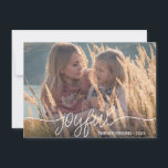 Weihnachten Hanukkah JOYFUL Gold Confetti FOTO<br><div class="desc">Liebliche Weihnachten / Hanukkah / Erntedank Holiday Familie Fotokarte mit Skript topographie weißen Buchstaben mit dem Wortlaut BLESSED. Ideal,  um während des Erntedanks oder während der Weihnachtszeit auszusenden.</div>