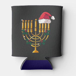 Weihnachten Hanukkah jüdisch Santa Menorah Dosenkühler