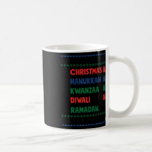 Weihnachten Hanukkah Kwanzaa Diwali Ramadan Funny Kaffeetasse