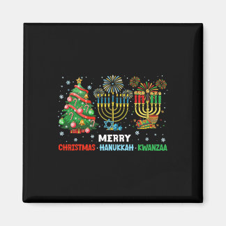 Weihnachten Hanukkah Kwanzaa glückliche Feiertage  Magnet