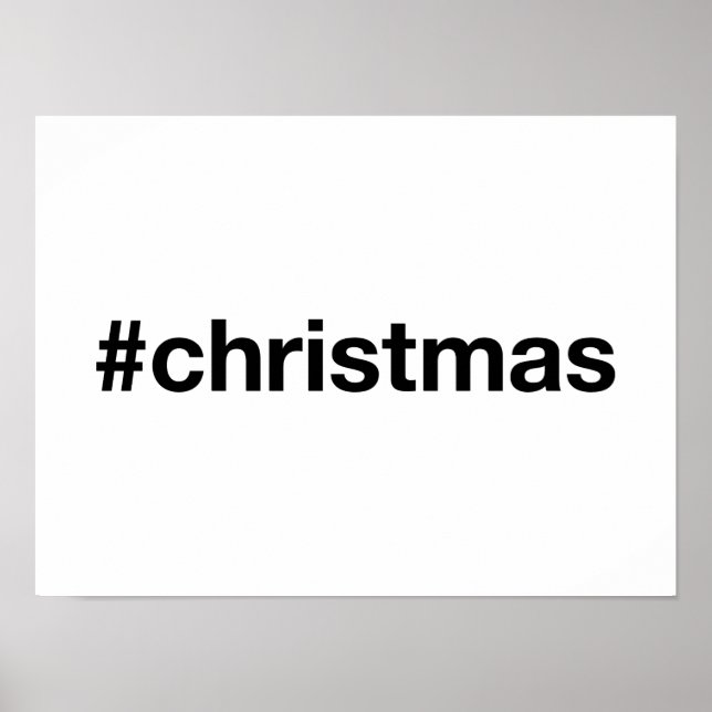 WEIHNACHTEN Hashtag Poster (Vorne)
