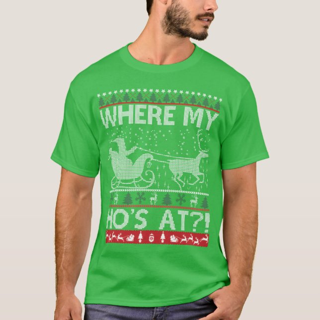 Weihnachten hässlich T-Shirt (Vorderseite)