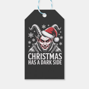 Weihnachten hat eine dunkle Seite Geschenkanhänger