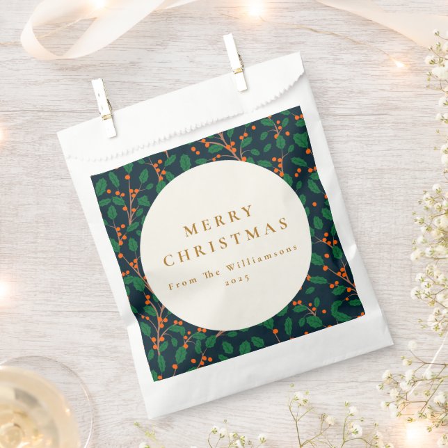 Weihnachten Heilige botanische Vegetation Geschenktütchen (Ausgeschnitten)