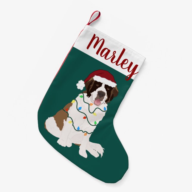 Weihnachten Heiliger Bernard Kleiner Weihnachtsstrumpf (Vorderansicht (hängend))