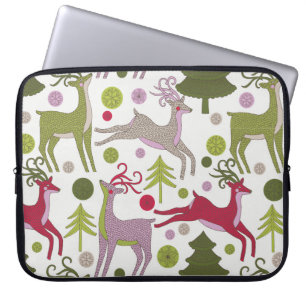 Weihnachten Hintergrund: Festsaison-Design Laptopschutzhülle