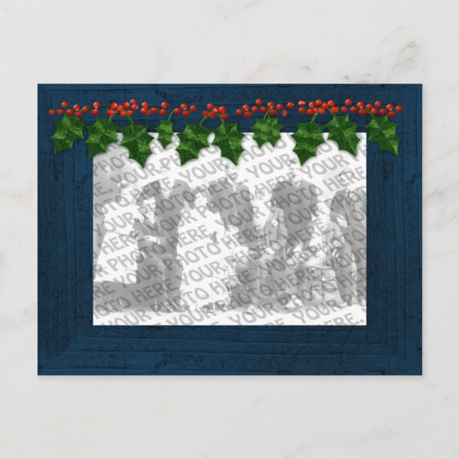 Weihnachten Hinzufügen Ihres Foto Frame Postkarte (Vorderseite)