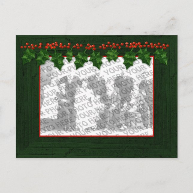 Weihnachten Hinzufügen Ihres Foto Frame Postkarte (Vorderseite)