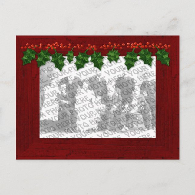 Weihnachten Hinzufügen Ihres Foto Frame Postkarte (Vorderseite)